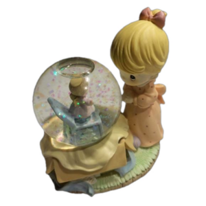 Precious Moments Small Girl with Globe